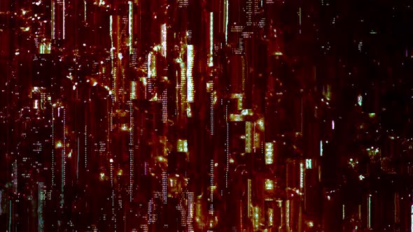 Colorful Cyber Glitch Background Loop