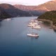 The Flight of the Drone Over the Yachts That are Anchored - VideoHive Item for Sale