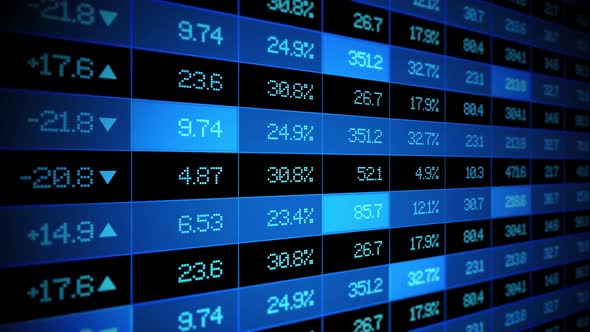 Stock Market Exchange Data Board