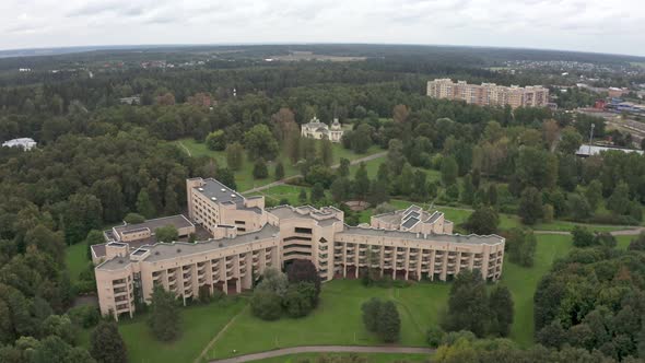 Brick Modern Hospitalsanatorium with a Very Beautiful Design in a Picturesque Location