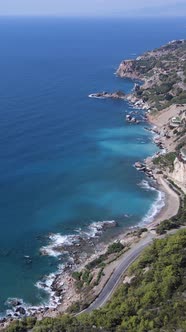 Sea Near the Coast  Aerial View of the Coastal Seascape alt