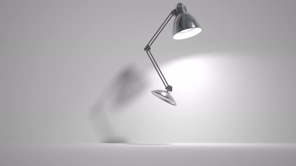 led lamp jumps and lights up