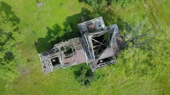 Old Wooden Church In The Countryside