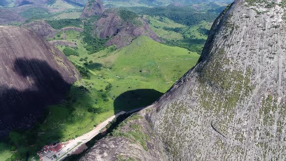 Rural landscape aerial view. Nature scenery alt