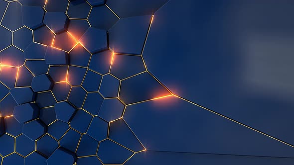 abstract blue crack glowing broadcast network background alt