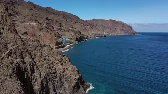 Atlantic Coast and Mountains on the Island of Tenerife