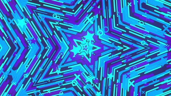 Blue Abstract Star