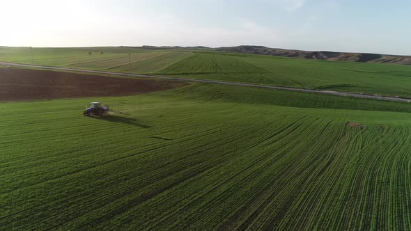 Field Irrigation with Tractor