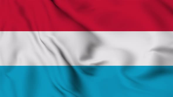 Luxembourg flag seamless waving