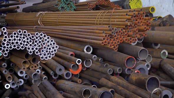 Heavy Industry Iron Steel Pipe Production Warehouse