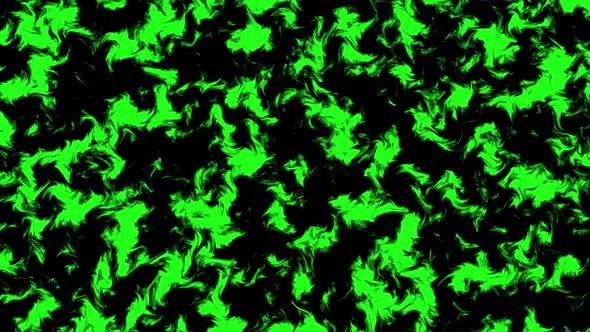 Abstract Green Twist Shapes Animation