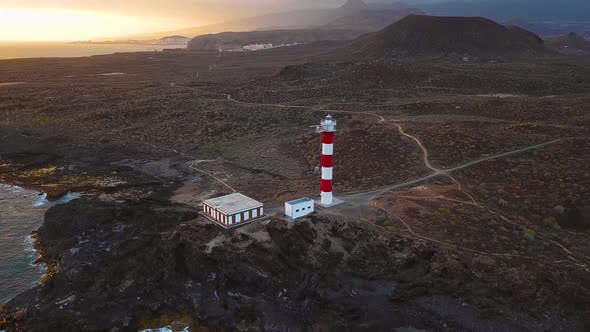 View From the Height of the Lighthouse Faro De Rasca on Tenerife Canary Islands Spain alt