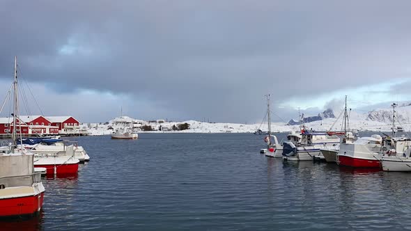 Winter Yacht Club in Lofoten