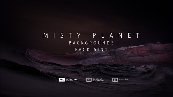 Misty Planet Backgrounds Pack 6in1
