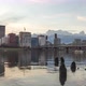 Spectacular Day to Night Timelapse of Downtown Portland Oregon from The Shore of Willamette River - VideoHive Item for Sale