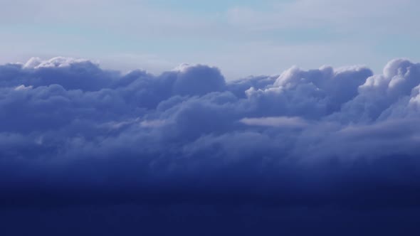 Timelapse of dramatic dark clouds