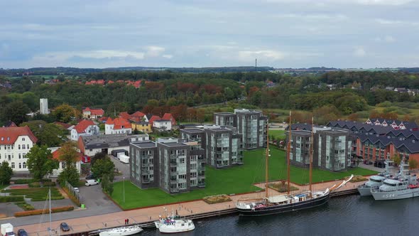City of Grasten Denmark Aerial View