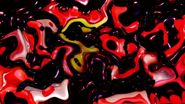 Red Black Color Material Liquid Animation alt