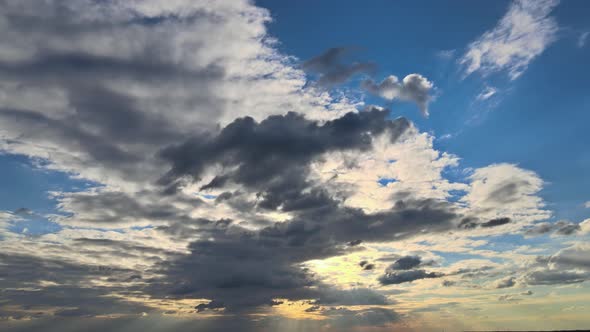 Colorful Dramatic Sunrise with Clouds Sky Bright Horizon Burning Skies alt