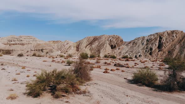 Desert scenery Aerial View