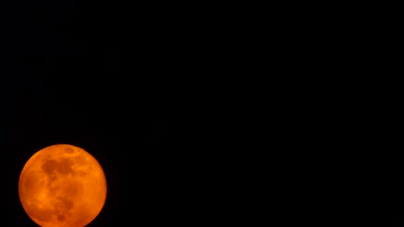 Full Red Moon, Rare Astronomical Phenomenon, Scary Night Footage alt