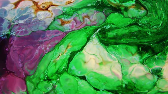 Abstract Bubbling Arty Pattern Liquid Paint Texture alt