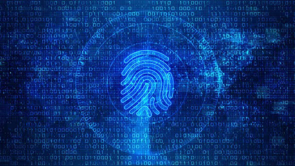 4k Fingerprint identification Authentication to access financial big data. alt