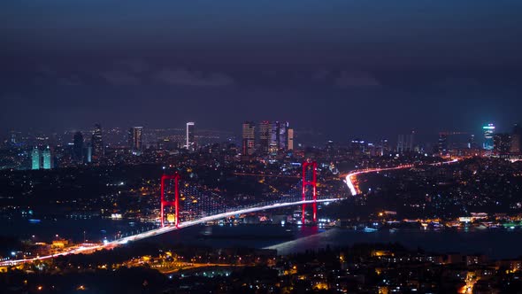 İstanbul 15 Temmuz Köprüsü TimeLapse