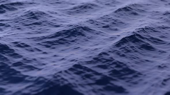 Dark Water Waves Surface - Beautiful Background with Copy Space alt
