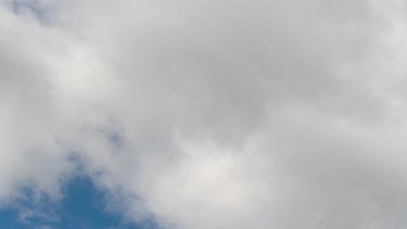 Natural Cloud Scape, Dramatic Cumulus Clouds Floating Across Sky Weather Change