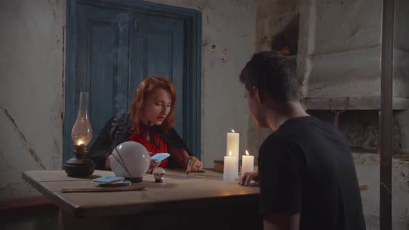 Lovely Fortune Teller Tarot Card Reading for Man alt