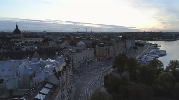 Stockholm Östermalm District Aerial View