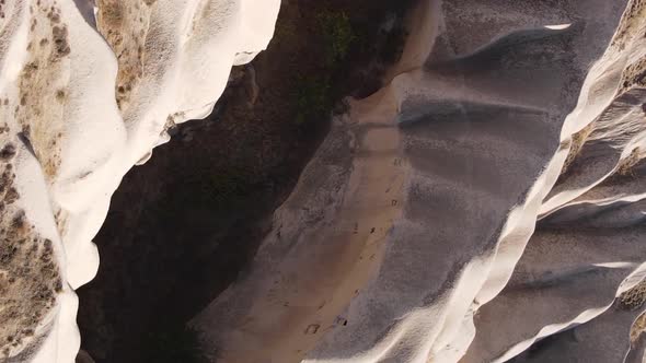Vertical Video Cappadocia Landscape Aerial View alt