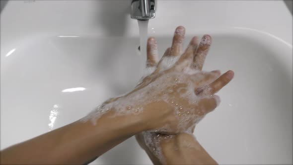  Woman Washing Hands