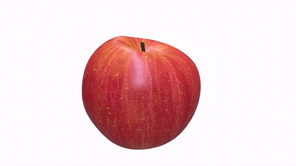 apple 3d object rotating loop