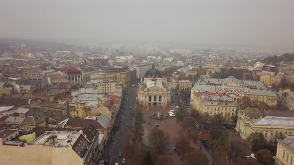 Aerial: Theatre of Opera and Ballet in Lviv, Ukraine alt
