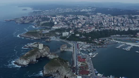 Village Sea And Marine Aerial View