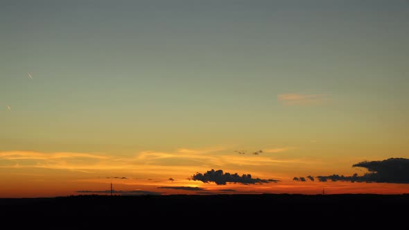 5 Clouds At Sunset