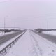 Drone view of winter highway 05 - VideoHive Item for Sale
