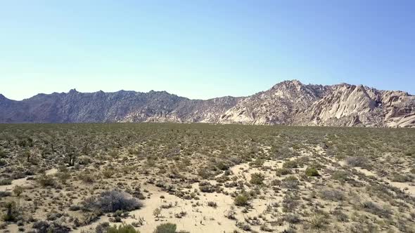 The prairie the steppe unbearably hot in summerFantastic aerial view flight slowly sinking down dro alt