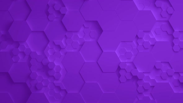 Purple Abstract Hexagon Geometric Surface Seamless Loop  UHD alt