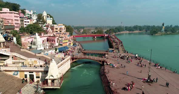 Har Ki Pauri Haridwar Along with River Ganges India