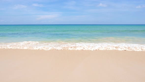 Beautiful tropical beach sea ocean with blue sky and white cloud alt