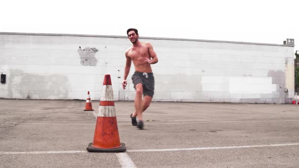 Athletic Male Workout Crossfit Slow-Motion alt