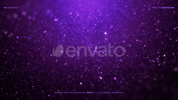 Purple Particles Background 4K