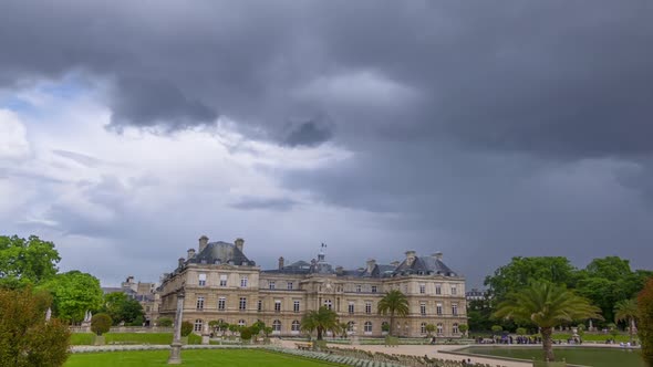 Clouds over the Luxembourg Garden