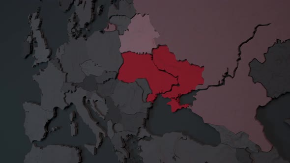 3d map of Ukraine war Russia