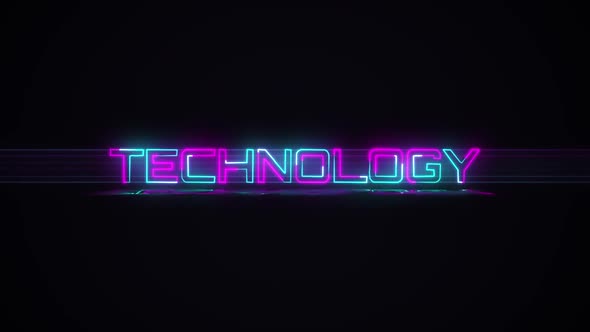 Neon Text Animation