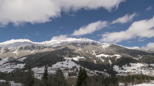 Mountains Peaks with Clouds alt