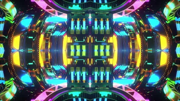 VJ Kaleidoscope Rainbow Motion Background 7